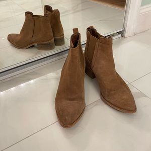 Brown Suede Ankle Boots